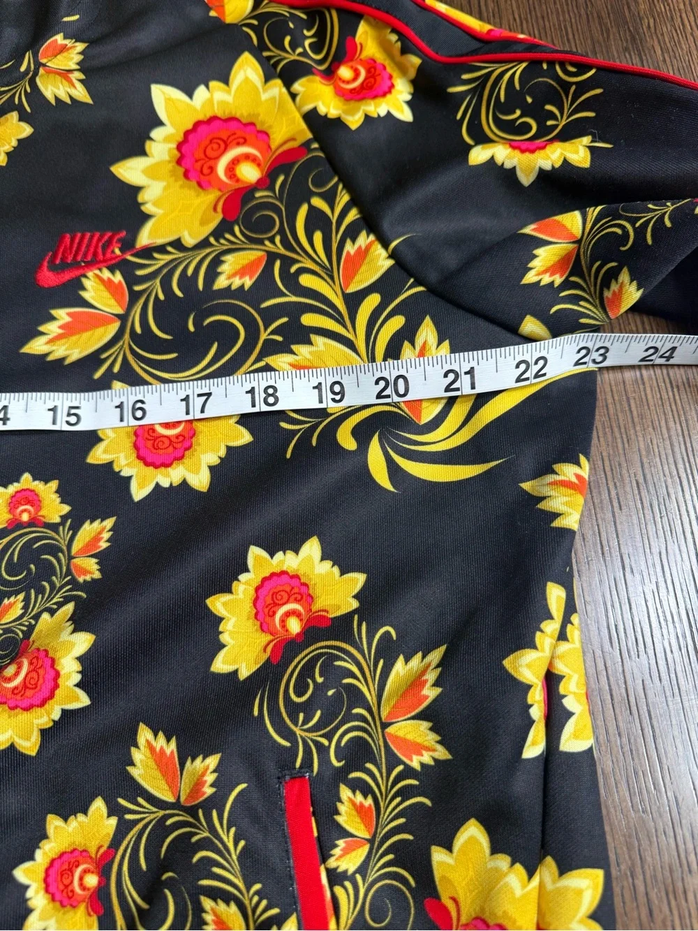 Rare Nike N98 Floral  Jacket Khokhloma Tribute Russian Brazil Black Mens size L